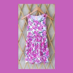 Faded Glory Girl's Floral Printed Summer Dress